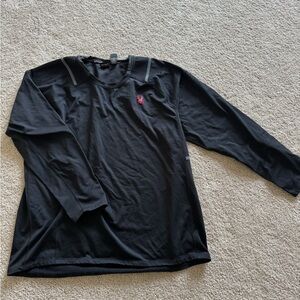 Spyder Black Long Sleeve with Red Accents